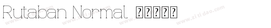 Rutaban Normal字体转换